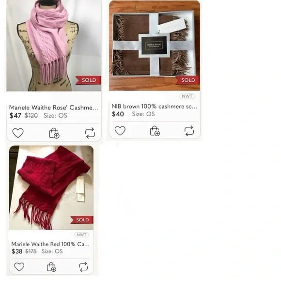 Mariele Waithe 100% CASHMERE fringed cable-knit scarf Cozy Pink Soft Girl 8X66 - Picture 13 of 13